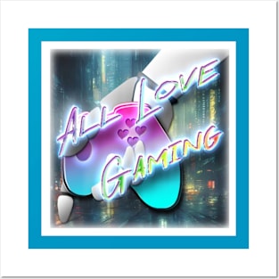 All Love Gaming Logo Posters and Art